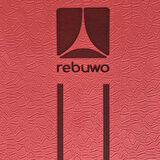 Rebuwo Çift Çizgi Tasarımlı Armonia Collection Yoga Pilates Matı 6mm Kaymaz Hafif Taşınabilir - Bordo